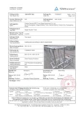 TUV product test report certificate from Foshan Nanhai Epe Truss Stage Equipment Co., Ltd