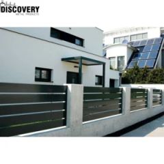 High Quality Privacy Screen Horizontal Slat Fences with Posts - Image 3