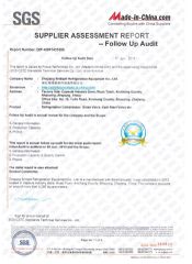SGS certificates certificate of Zhejiang Briliant Refrigeration Equipment Co., Ltd – certificate photo, supplier certificates section