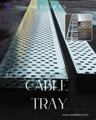 Perforated Cable Trays Color Grey Shape Ladder Design Solid Strength Ideal Form Cable Tray Brand Sine Electricals Type Ladder Cable - Image 1