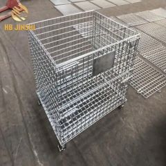 Foldable Galvanized Wire Mesh Container Storage Cages - Image 2
