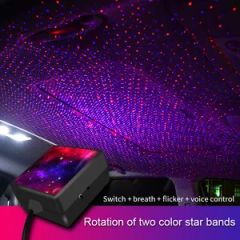 Car High Quality USB Easy Install LED Star Interior Decorative Night Light - Image 1