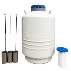 Large Caliber Liquid Nitrogen Container Laboratory Equipment Origin China Condition New Parts Gas Tank Model NO. YDS-10 Net Weight - Image 5