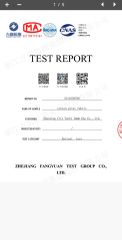 Product Inspection Report certificate of Shaoxing City Yachi Import&Export Co., Ltd. – certificate photo, supplier certificates section