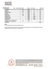 Report for Palstic grape bags certificate from KAIPING FEILIYANG PACKING MATERIALS CO., LTD.