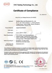 CE Certification certificate from Shenzhen Duozhen Electronics Co, Ltd