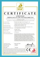 CERTIFICATE of LOW VOLTAGE DIRECTIVE certificate from Shanghai Meitu Digital Technology Co., Ltd.
