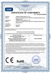 EU RoHs Certificate certificate of Yueqing Laiwei Tools Co., Ltd – certificate photo, supplier certificates section