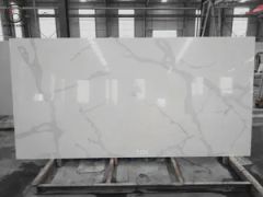 Artificial Quartz Stone Big Slabs White Calacatta Quartz Slabs - Image 4