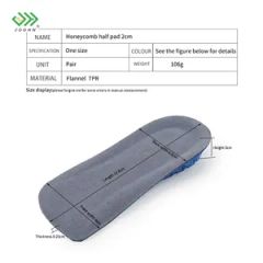 Joghn Lifting Insoles Invisible Heel Insoles Insert Shoes High Height Increasing Insole - Image 5