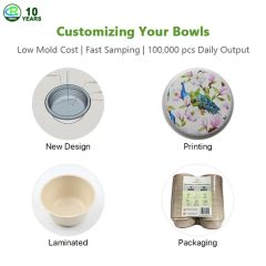 100 Biodegradable Square Rectangle Deep Bowl Salad Rectangular Bagasse Bowls - Image 6