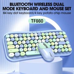 Fashionable Keyboard Mouse Set 84 Keys Keyboard and Mouse Combo Set Game Keyboard - Image 2