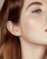 ASTM F136 Titanium Jewelry Zircon Stone Heart-Shaped Cat Claw Top 0.9mm Thread Labret Piercing Fashion Rings Labret Studs Wholesale - Image 5