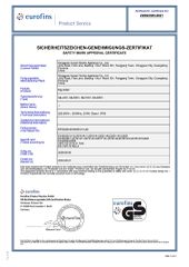 GS certificate from Guangdong Sunsir Electric Appliance Co., Ltd.