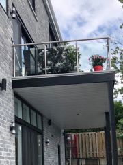 Glass Railing Stainless Steel Handrail Stair Railing Post Fence - Image 3