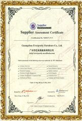 INTERNATIONAL TUV CERTIFICATE certificate from Guangdong Everpretty Furniture Co., Ltd.