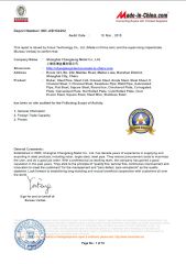 Steel Certificate certificate from Shanghai Changzeng Metal Co., Ltd.