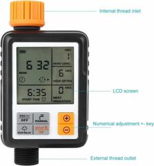 DIGITAL IRRIGATION TIMER Colour Black Item Weight 0.4 Kilograms Material Acrylonitrile Butadiene Styrene Installation Method Tool-free - Image 6