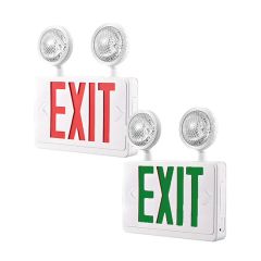 Adjustable LED Lamps Exit Emergency LED Light Combos Origin China Trademark None Battery Type Acid Model NO. 2025102701 Certification CE, RoHS - Image 1