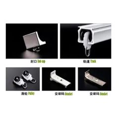 Dual Rail Curtain Tracks for Multi Layered Curtain Systems Origin China Model NO. WY-CT Type Flatted Track Track Number Double - Image 6