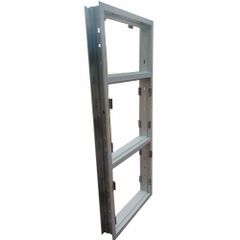Rectangular 3 Panel UPVC Window Frame Color White Finish Polished Shape Rectangular Frame Thickness 12mm Usage/Application Windows - Image 1