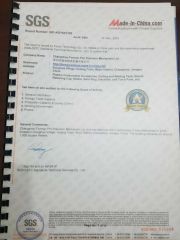 SGS Certificates certificate of Changzhou Forman Welding Equipment Co., Ltd. – certificate photo, supplier certificates section
