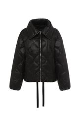 Women's Fashion Quilted Short Down Jacket - Adjustable Drawstring Hem - Image 1