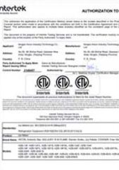 Certificates certificate from Ningbo Hoome InformationTechnology Co., Ltd.