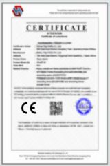 CE certificate from Quanzhou Xiaoye Trading Co., Ltd.