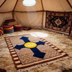 Customized Color Modern Style Soft Polyester Mat for Muslim Prayer Home Travel Rugs - Image 6