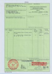 FORM A certificate from Henan Liyue Machinery Equipment Co., Ltd