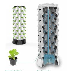 Automated-Irrigation Hydroponics Tower System for Intelligent Greenhouse Growth - Image 4