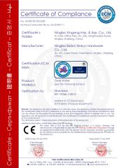 CE certificate from NINGBO COMFORT CO., LTD.