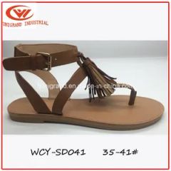Simple Fashion Design Ladies Sandals Upper PU OutSole TPR Gender Women Origin China Style Casual Trademark ODM Heel shape Flat - Image 4