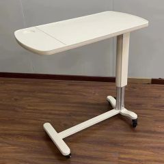 Adjustable Height Movable Overbed Table for Home and Hospital Use Overbed Tab - Image 1