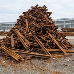 Strong Steel Used Rail Scraps Offering 98% Metal Content For Recycling Buyers Used Rail Scraps Bulk Export - Image 1