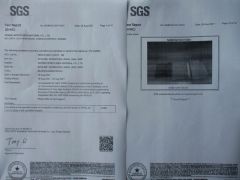 SGS TEST REPORT of ECOLINE certificate from NINGBO INTECH NEW MATERIAL CO., LTD.