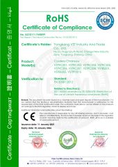 Certificates certificate from YONGKANG VST INDUSTRY AND TRADE CO., LTD.