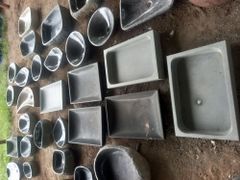 Granite Stone Wash Basin Shape Oval Color Black Material Stone Durability High I Deal In New Only Is It Customised Yes Surface Finish - Image 1