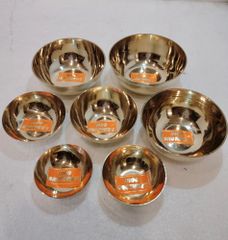 Chandan Pyali Brass Color GOLDEN Material BRASS Occasion Pooja Diya Shape Round Size (Height) 2" Finish Type POLISH Packaging Type - Image 3
