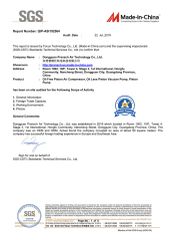 SGS certificate from DG Pransch Air Tech LLC