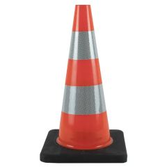Stackable 36-Inch Reflective Traffic Cones with Flexible Bases - Image 1