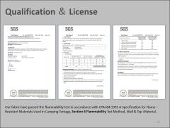 SGS PE Tarpaulin certificate from Qingdao Jinhexin Industrial Products Co., Ltd.