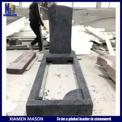 Cheap Tombstones Granite Cemetery Monuments MOQ 1 Set Color Blue Origin China Style European HS Code 680293 Size - Image 4