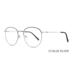 Vm-4525 Classic Round Metal Eyeglasses Adjustable Hinge, Slim Frame for Daily Wear - Image 5