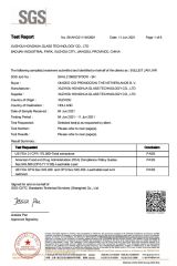 Glass Bottle Test Report certificate from Xuzhou Furun Packing Products Manufacturing Co., Ltd.