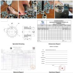 sprocket report certificate from Tianjin Haorongshengye Electrical Equipment Co., Ltd.