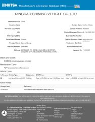 DOT certificate from Qingdao Enlightening Cart Co., Ltd