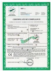 CE Certificate certificate from Ningbo Surui Machinery Co., Ltd.