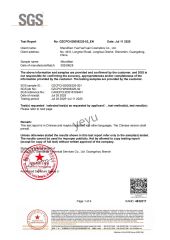 Test Report certificate from Shenzhen YueYueYuan Cosmetics Co., Ltd.